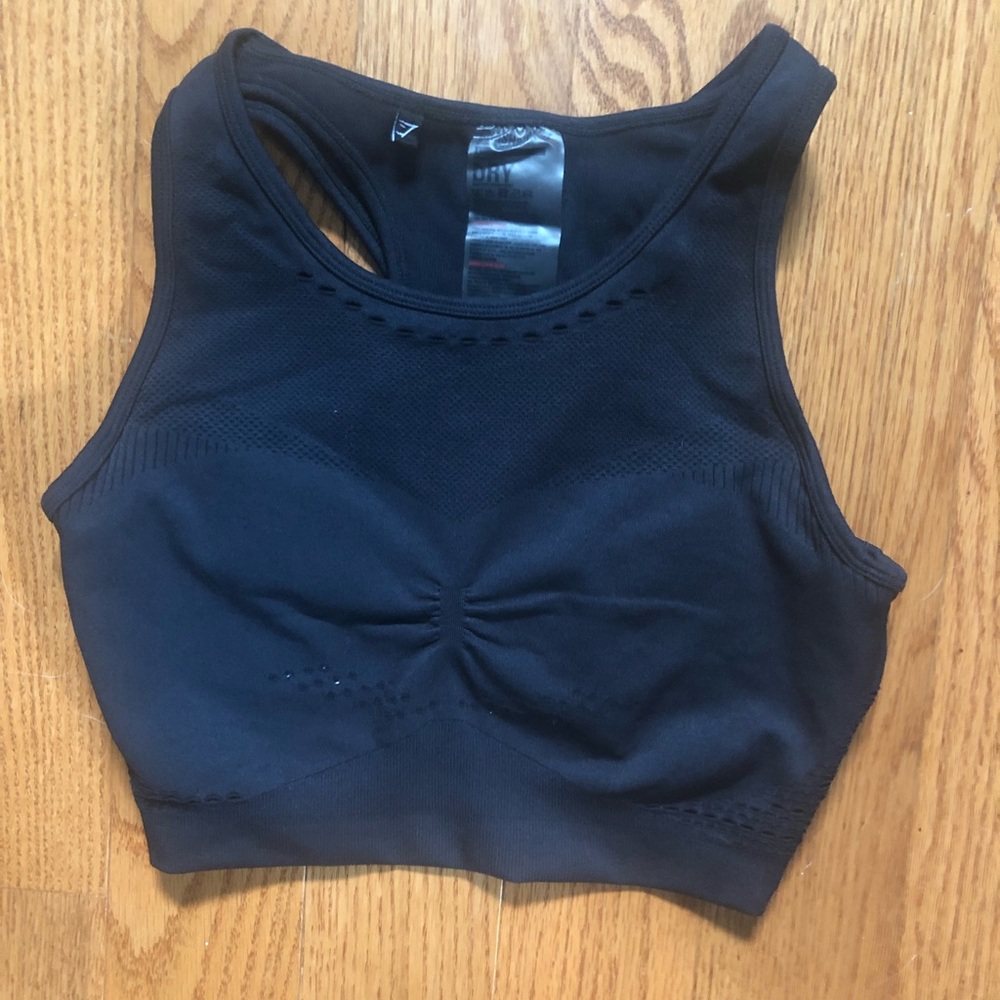 Gymshark Black Knit Sports Bra